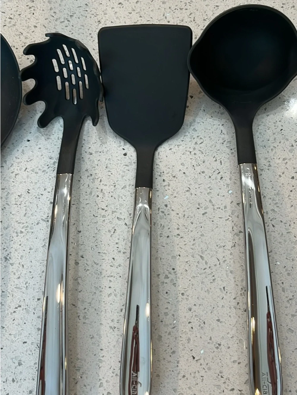 All-Clad Black and Stainless 5-Piece Kitchen Utensil Set
